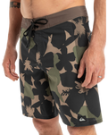 The Quiksilver Mens Highline Arch Boardshorts in Grape Leaf Handtman