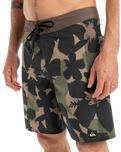 The Quiksilver Mens Highline Arch Boardshorts in Grape Leaf Handtman