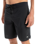 The Quiksilver Mens Highline Scallop Boardshorts in Black