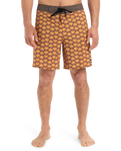 The Quiksilver Mens Surfsilk Straight Leg Boardshorts in Florever Bran