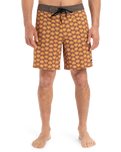 The Quiksilver Mens Surfsilk Straight Leg Boardshorts in Florever Bran
