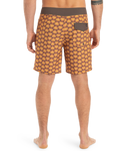The Quiksilver Mens Surfsilk Straight Leg Boardshorts in Florever Bran