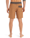 The Quiksilver Mens Surfsilk Straight Leg Boardshorts in Florever Bran