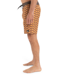 The Quiksilver Mens Surfsilk Straight Leg Boardshorts in Florever Bran