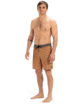 The Quiksilver Mens Surfsilk Straight Leg Boardshorts in Florever Bran