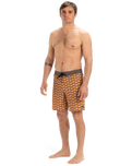 The Quiksilver Mens Surfsilk Straight Leg Boardshorts in Florever Bran