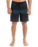 The Quiksilver Mens Surfsilk Straight Leg Boardshorts in Black Connect
