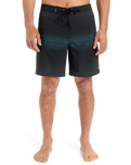 The Quiksilver Mens Surfsilk Straight Leg Boardshorts in Black Connect