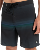 The Quiksilver Mens Surfsilk Straight Leg Boardshorts in Black Connect