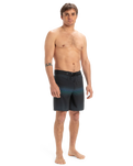The Quiksilver Mens Surfsilk Straight Leg Boardshorts in Black Connect