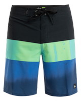 The Quiksilver Mens Surfsilk Straight Leg Boardshorts in Nebulas Blue Bloomfade