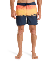 The Quiksilver Mens Everyday Half Jam Boardshorts in Fiery Coral Wordblock