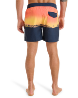 The Quiksilver Mens Everyday Half Jam Boardshorts in Fiery Coral Wordblock