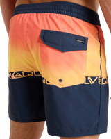 The Quiksilver Mens Everyday Half Jam Boardshorts in Fiery Coral Wordblock