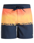 The Quiksilver Mens Everyday Half Jam Boardshorts in Fiery Coral Wordblock