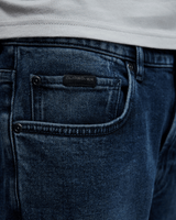 The Quiksilver Mens Regular Denim Jeans in Blue Black Used