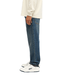 The Quiksilver Mens Straight Denim Jeans in Stone Dirty