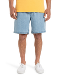 The Quiksilver Mens Taxer Denim Walkshorts in 2001 Stone Wash