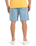 The Quiksilver Mens Taxer Denim Walkshorts in 2001 Stone Wash