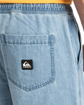 The Quiksilver Mens Taxer Denim Walkshorts in 2001 Stone Wash