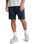 The Quiksilver Mens Basic Fleece Joggers Shorts in Dark Navy
