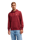 The Quiksilver Mens Basic Hoodie in Oxblood Red