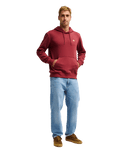 The Quiksilver Mens Basic Hoodie in Oxblood Red
