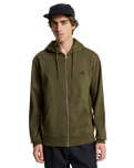 The Quiksilver Mens Basic Zip Hoodie in Grape Leaf