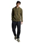 The Quiksilver Mens Basic Zip Hoodie in Grape Leaf