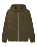 The Quiksilver Mens Basic Zip Hoodie in Grape Leaf