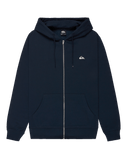 The Quiksilver Mens Basic Zip Hoodie in Dark Navy