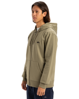 The Quiksilver Mens Basic Zip Hoodie in Aloe