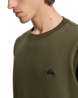 The Quiksilver Mens Basic Sweatshirt in Grape Leaf
