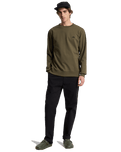 The Quiksilver Mens Basic Sweatshirt in Grape Leaf
