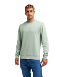 The Quiksilver Mens Basic Sweatshirt in Iceberg Green