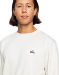 The Quiksilver Mens Basic Crew Sweatshirt in Birch