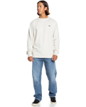 The Quiksilver Mens Basic Crew Sweatshirt in Birch