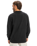 The Quiksilver Mens Salt Water Crew Sweatshirt in Black