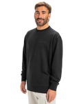 The Quiksilver Mens Salt Water Crew Sweatshirt in Black