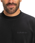 The Quiksilver Mens Salt Water Crew Sweatshirt in Black