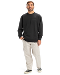 The Quiksilver Mens Salt Water Crew Sweatshirt in Black