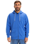 The Quiksilver Mens Salt Water Zip Hoodie in Nebulas Blue