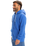 The Quiksilver Mens Salt Water Zip Hoodie in Nebulas Blue