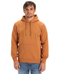 The Quiksilver Mens Comp Logo Hoodie in Bran