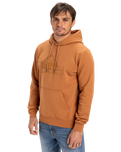 The Quiksilver Mens Comp Logo Hoodie in Bran