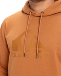 The Quiksilver Mens Comp Logo Hoodie in Bran