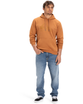 The Quiksilver Mens Comp Logo Hoodie in Bran