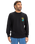 The Quiksilver Mens Graphic Mix Sweatshirt in Black