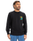 The Quiksilver Mens Graphic Mix Sweatshirt in Black