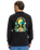 The Quiksilver Mens Graphic Mix Sweatshirt in Black